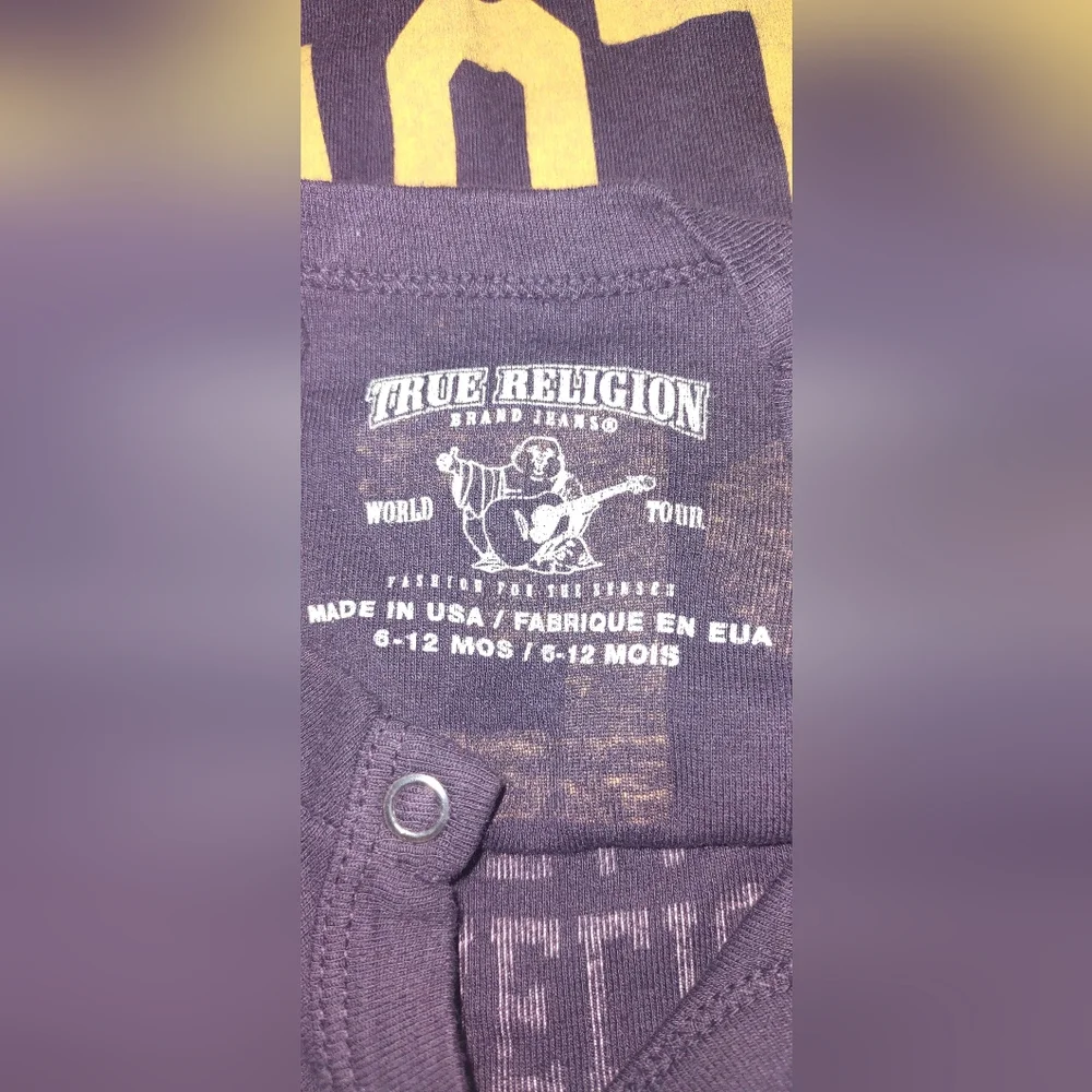 True Religion 6-12 Mo Baby One Piece New With Tag Excellent Condition Great Gift